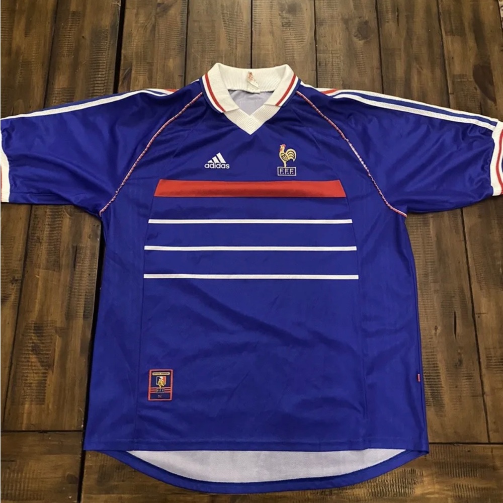 90’s Adidas Vintage France Jersey Authentic Excellent Condition Size XL Rare